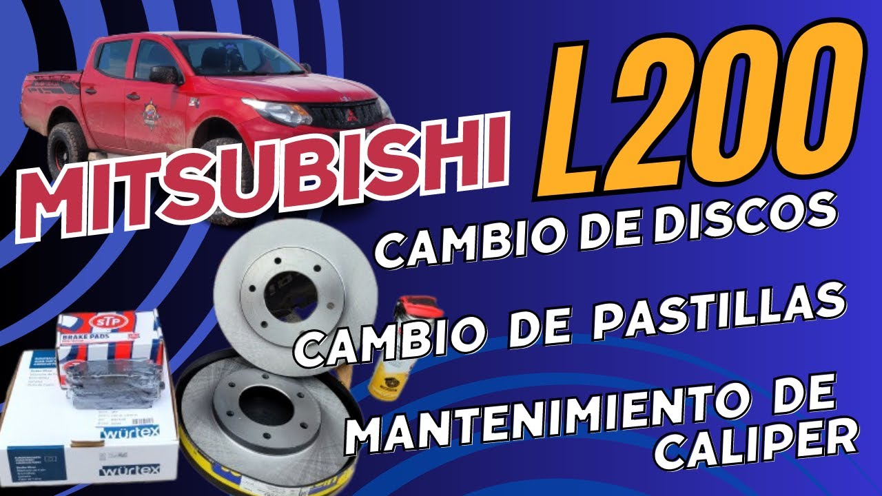 Mantenimiento de frenos para Mitsubishi L200: Cambio de disco, pastillas y caliper