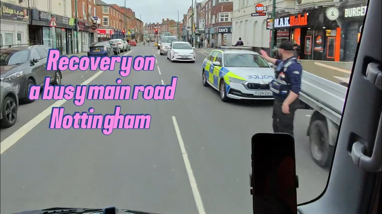CHAOS on Busy Nottingham Main Road! Ford Transit Tipper Smashes Into Small Car | Police & Recovery 
