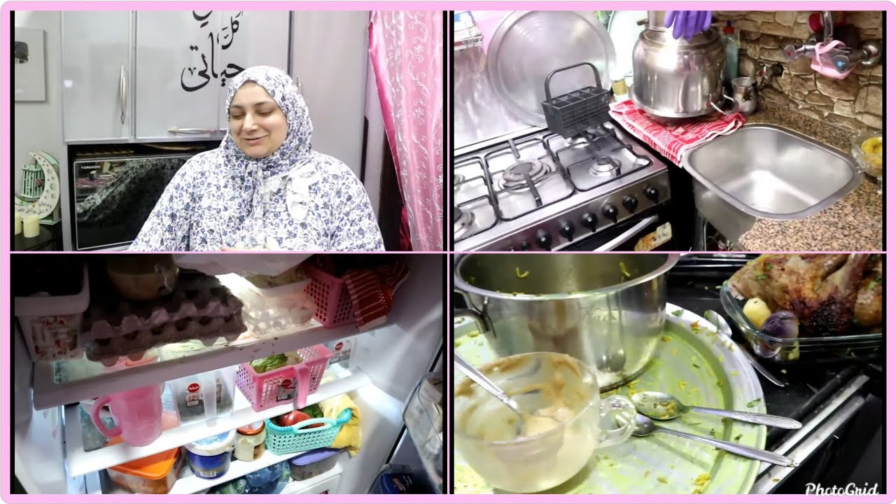 روتين يومى  من الفطار لحد السحور كراكيب المطبخ والتلاجه