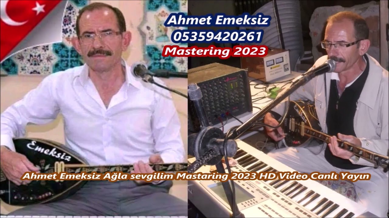 Ahmet Emeksiz Ağla sevgilim Mastaring 2023 HD Video Canlı Yayın Bir Sevda Uçak Müzik Medya
