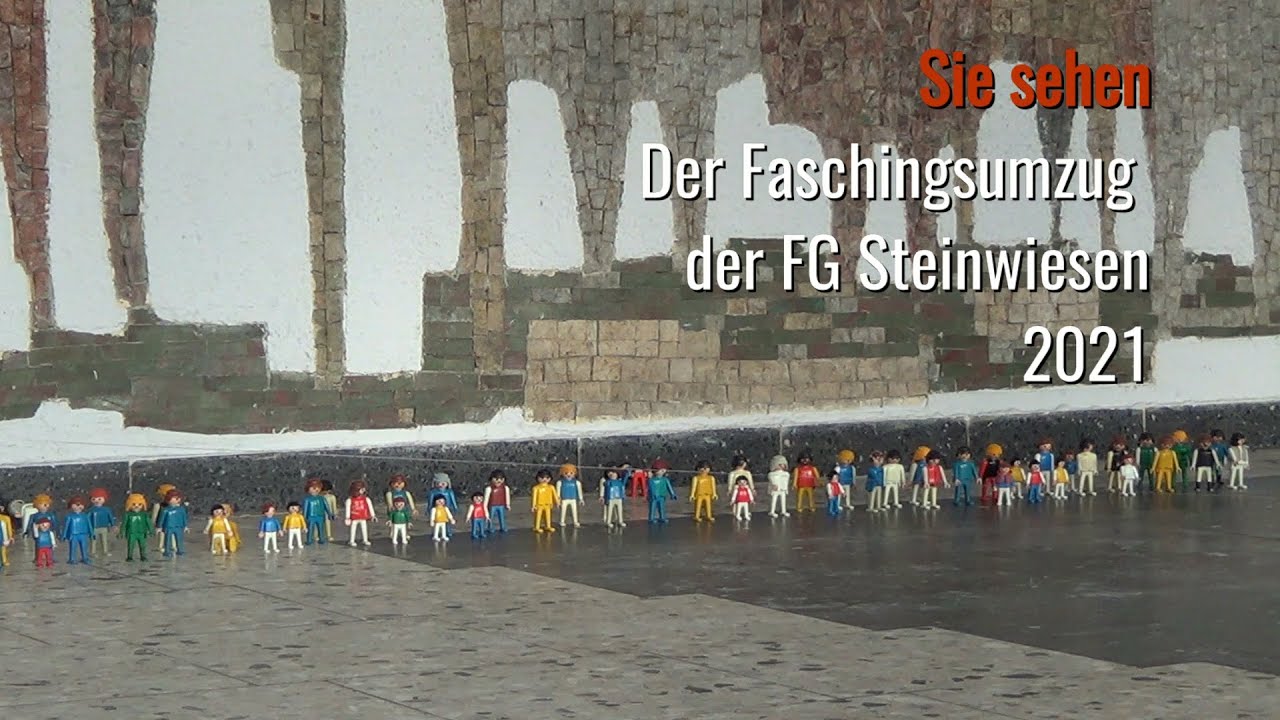 Faschingsumzug der FG Steinwiesen 2021 - FGS - Gebastelt von SchülerInnen der Grundschule