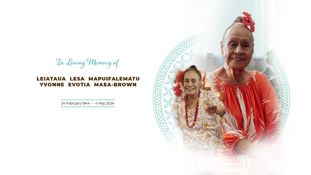 Burial Service of Yvonne Maea-Brown
