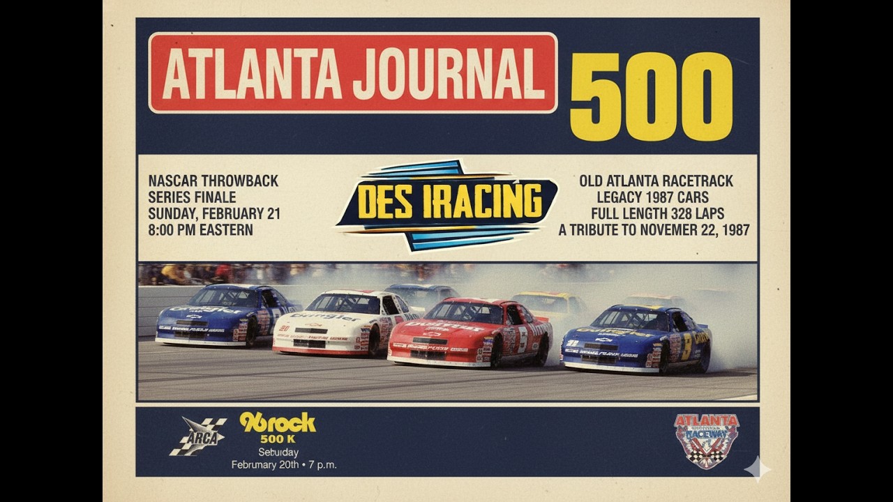 Full length  1987's Old Atlanta!!!  tonight 328 Laps