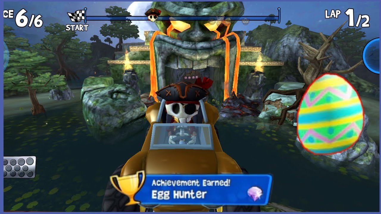 Todos os ovos escondidos / All easter eggs - Beach buggy racing