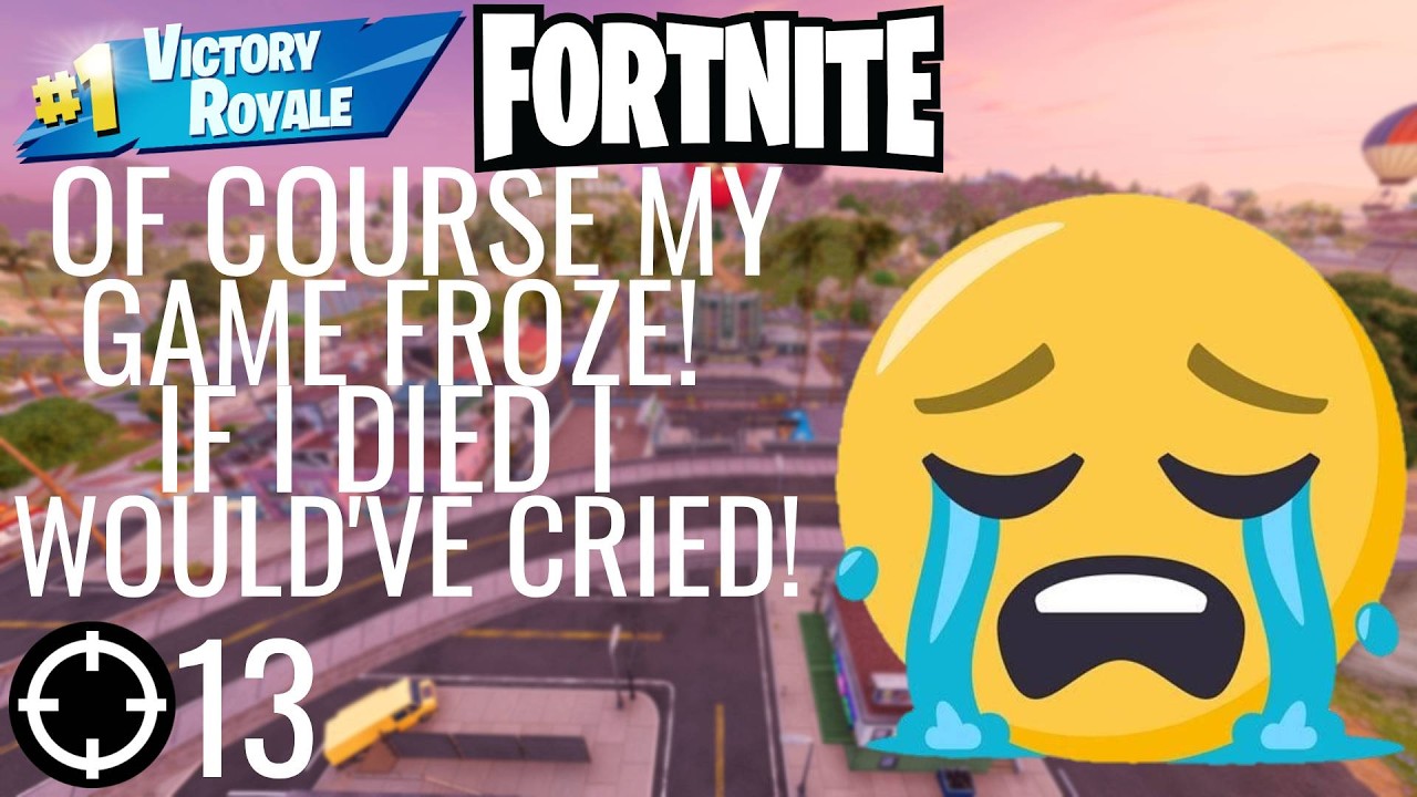 Playing Fortnite Solo OF COURSE MY GAME FROZE!