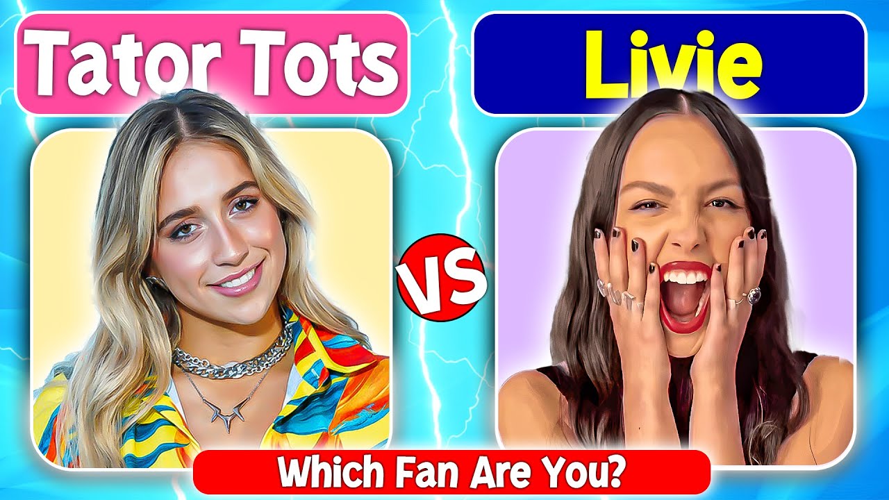 Livies Vs Tator Tots🎶🔥| Olivia Rodrigo Vs Tate McRae | Fan Musical Challenge 🙌😉