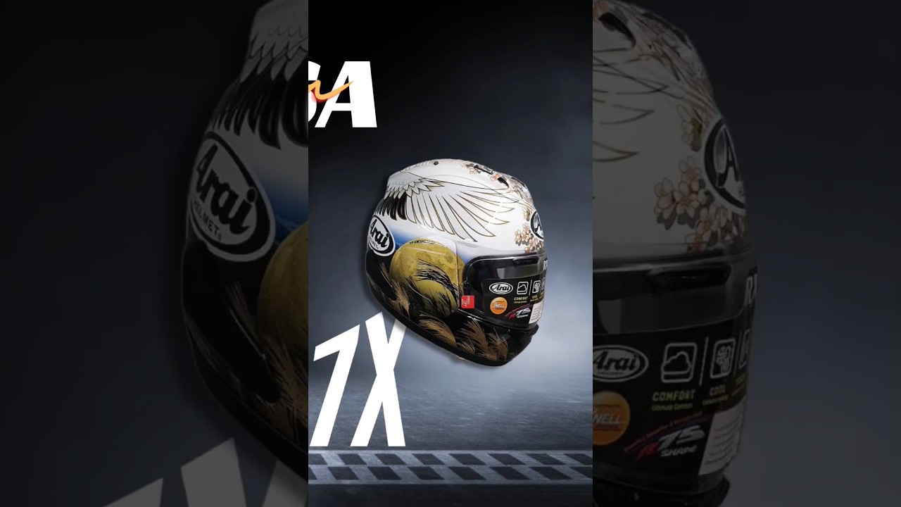 🇯🇵 ARAI : RX-7X TSUBASA Red-crowned Crane  2024 #helmet #motobike #arai #bikelover