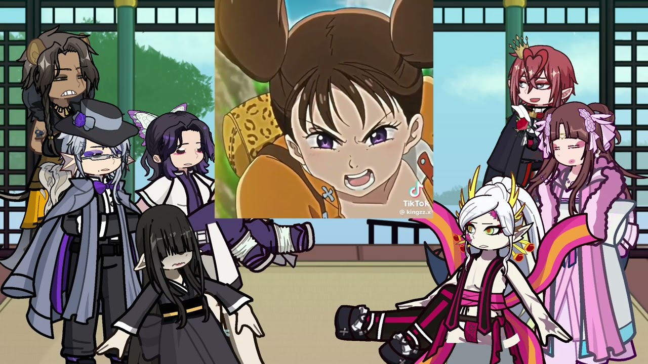 Fandoms react to diane | Meliodas | seven deadly sins | Gacha Life 2