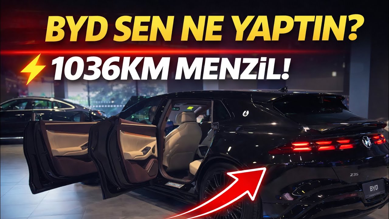 1.036KM MENZİL! BYD'DEN ELEKTRİKLİ DEVRİM...
