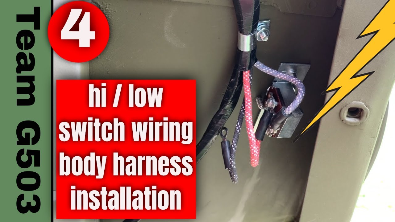 G503 Wiring And Electrical (Part 4) Mounting The Main Harness, Willys MB Ford GPW WWII Jeep