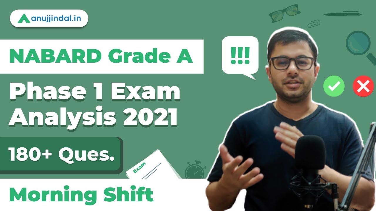 NABARD Grade A 2021 Phase 1 Exam Analysis | Morning Shift | Along with Answer Key - By Anuj Sir
