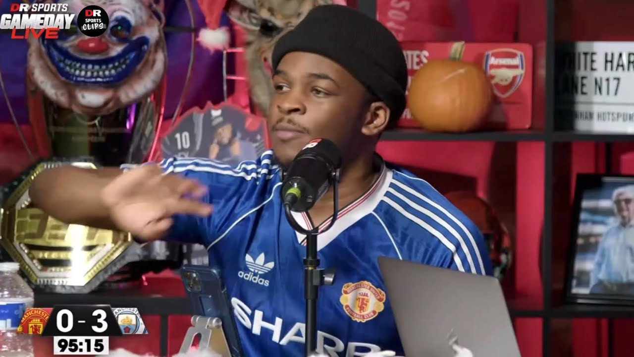 Cams doesn’t hold back 😳 at full time of Man United 0-3 Man City
