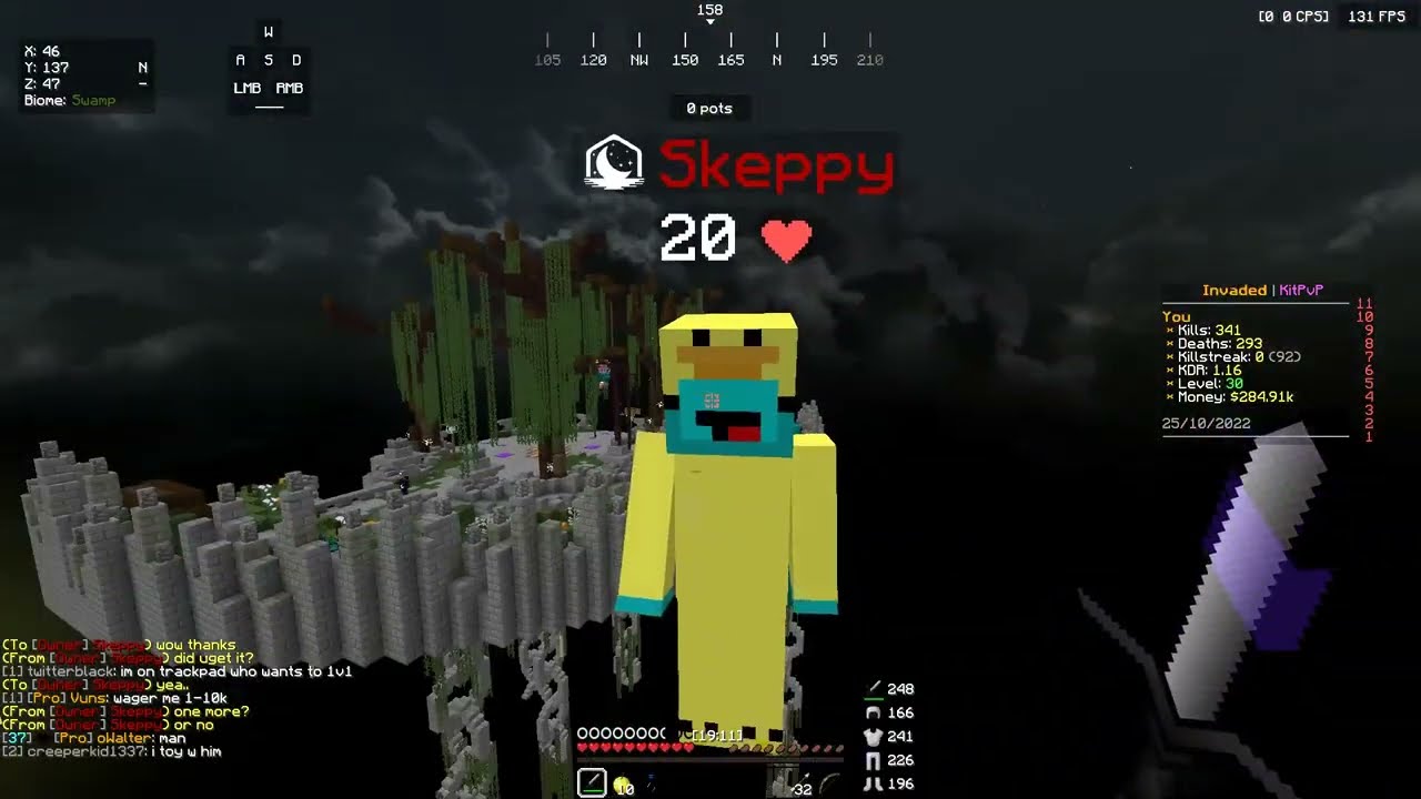 Video ft. SKEPPY (Invadedlands kitpvp)