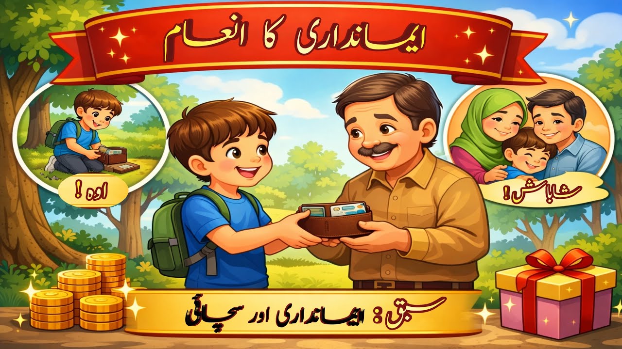 Imaandaar Ladka Aur Gumshuda Wallet | The Honest Boy Who Returned the Wallet