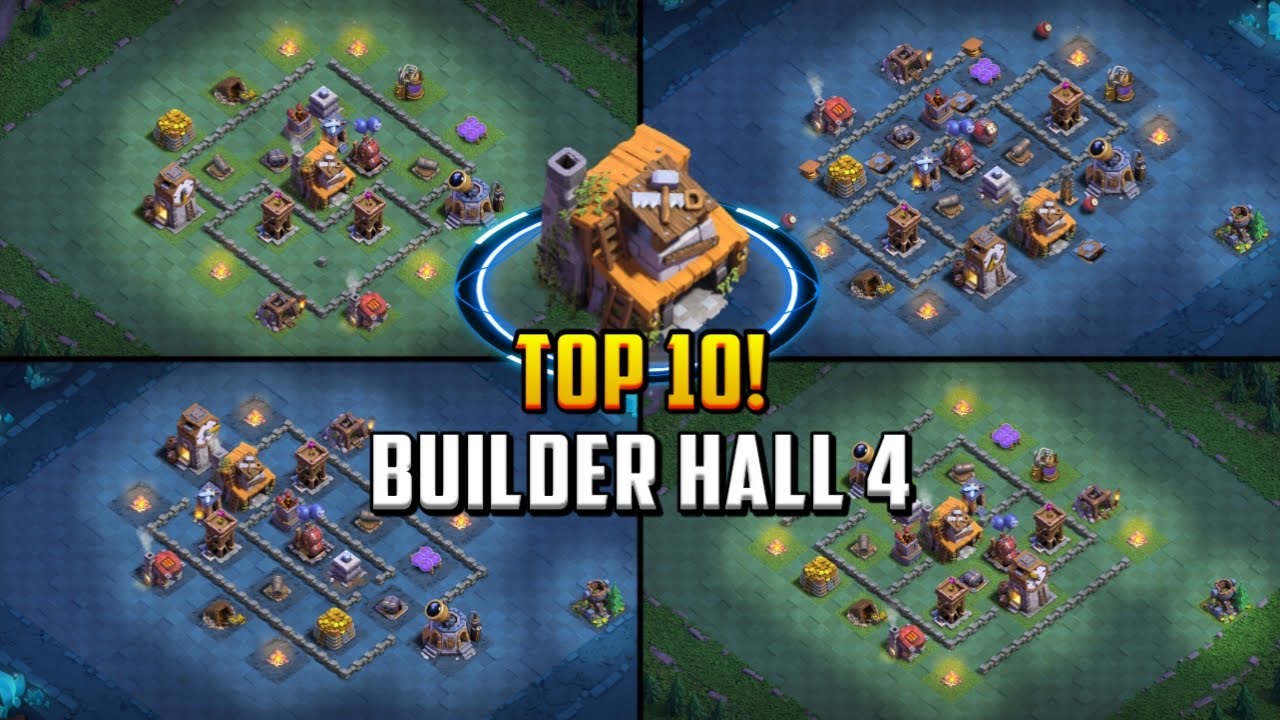 TOP 10! Builder Hall 4 (BH4) Base Layout + Copy Link 2024 | Clash of Clans