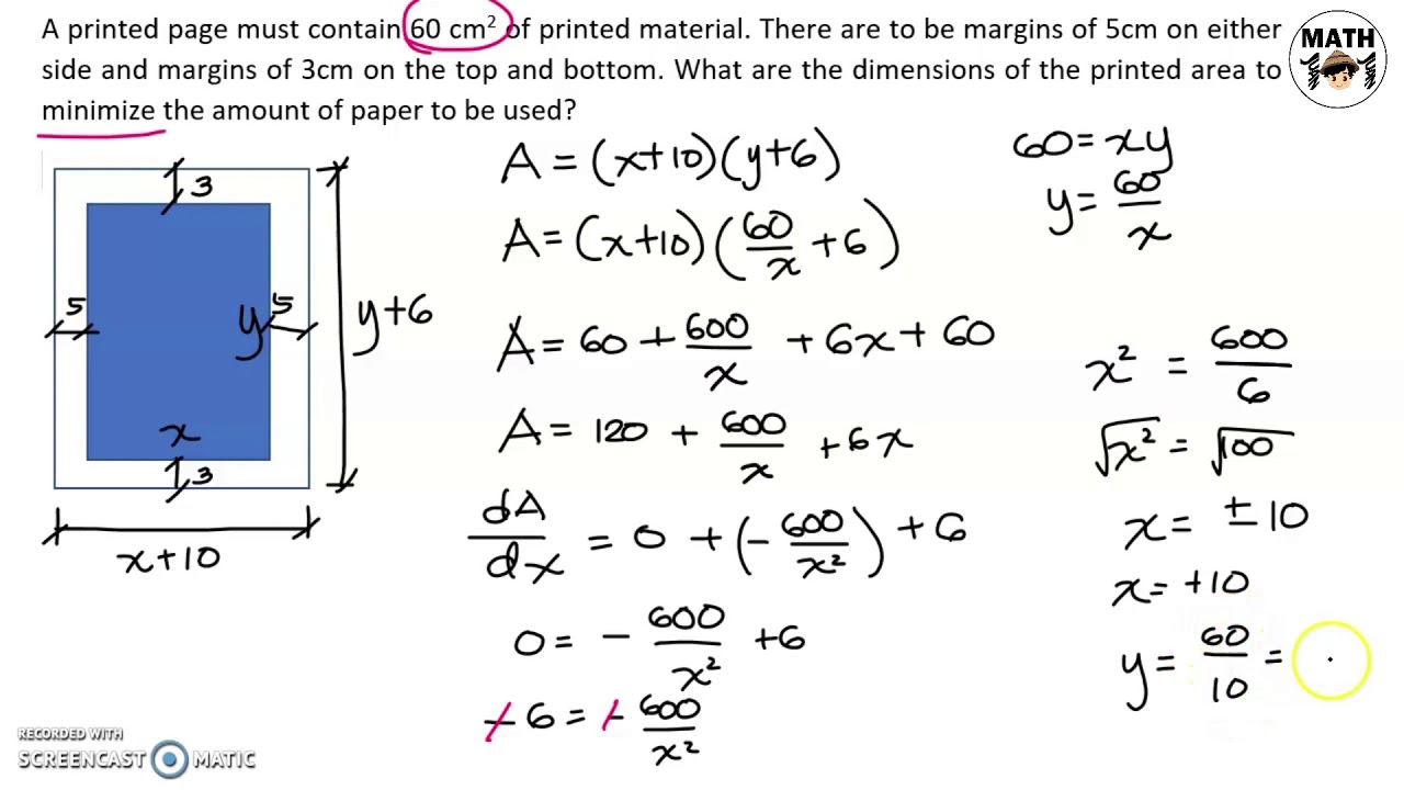 Differential Calculus | Applications of Maxima and Minima (Part 2)
