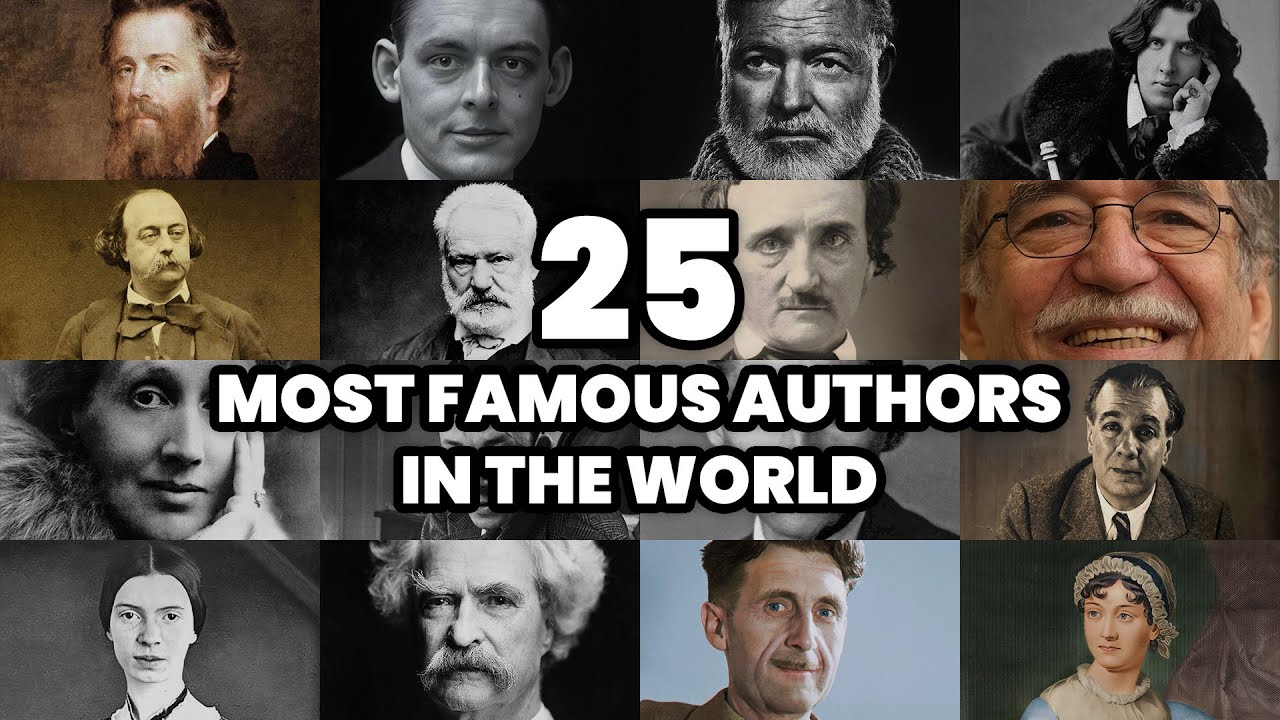 The 25 Most FAMOUS AUTHORS in the&nbsp;WORLD (2025)
