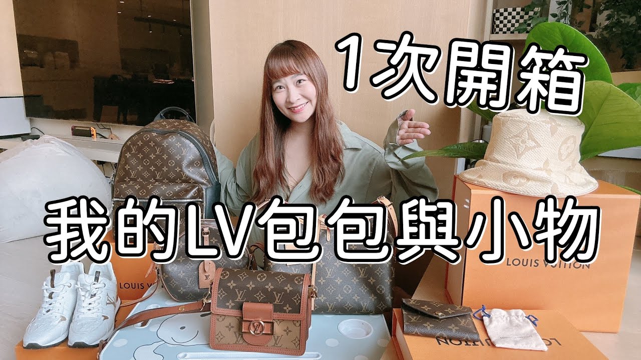 一次開箱：LV包包+小物，圓餅包/CarryAll/後背包/Mini Dauphine