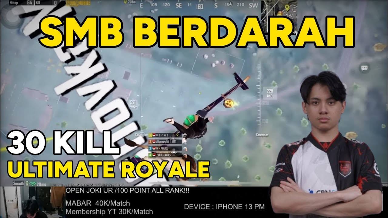 SMB BERDARAH 😱 AE ROSEMARY BAR-BAR ULTIMATE ROYALE | PUBG MOBILE