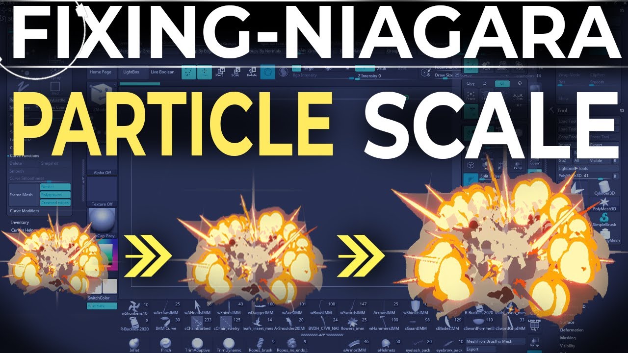 UE5: РЕМОНТ сломанных чертежей Niagara Scale