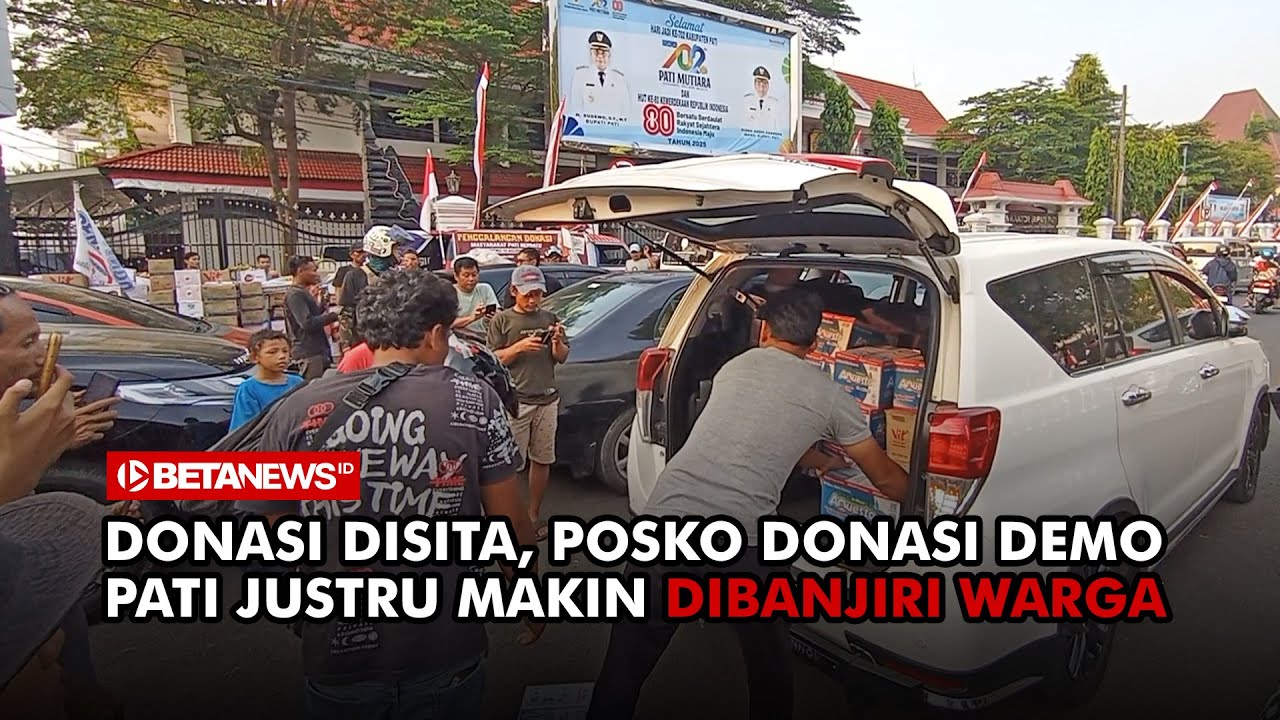 Donasi Disita, Posko Donasi Demo Pati Justru Makin Dibanjiri Warga