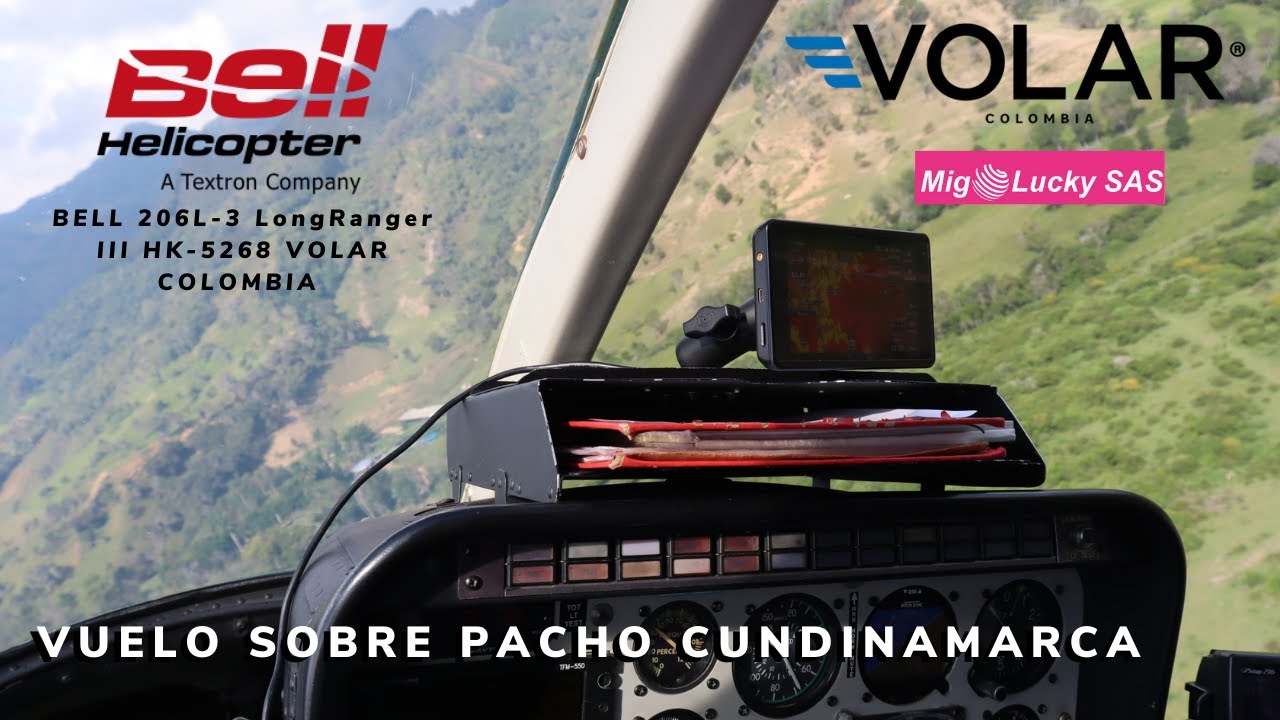 VUELO EN HELICÓPTERO EN PACHO CUNDINAMARCA // BELL 206L-3 LONGRANGER III HK-5268