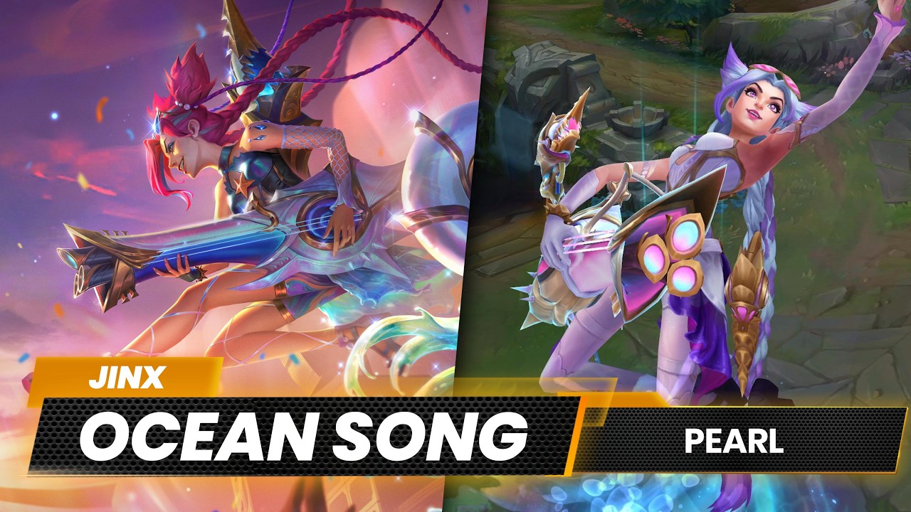 Ocean Song Jinx Skin | League of Legends | Pearl Chromas