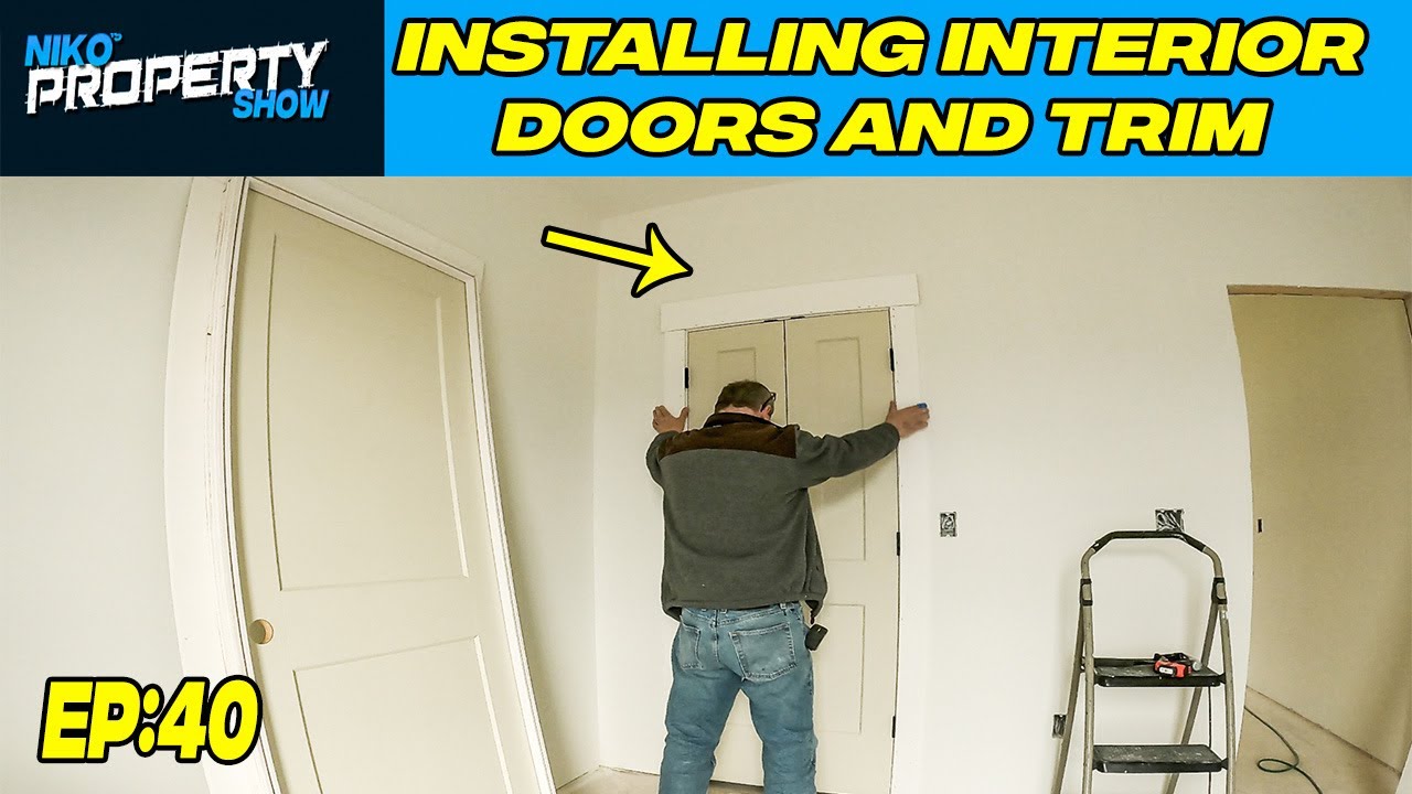 How to Install Interior Doors and Trim | Crown and Base | Building A $350,000 Custom House | EP 40