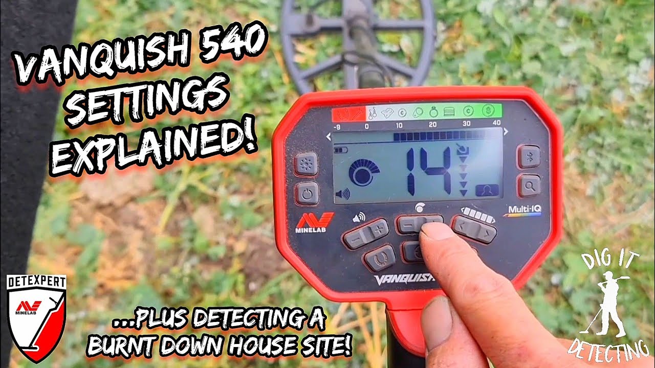 VANQUISH 540 Setup & Go👌 Metal Detecting A Burnt Down House Site⛏️