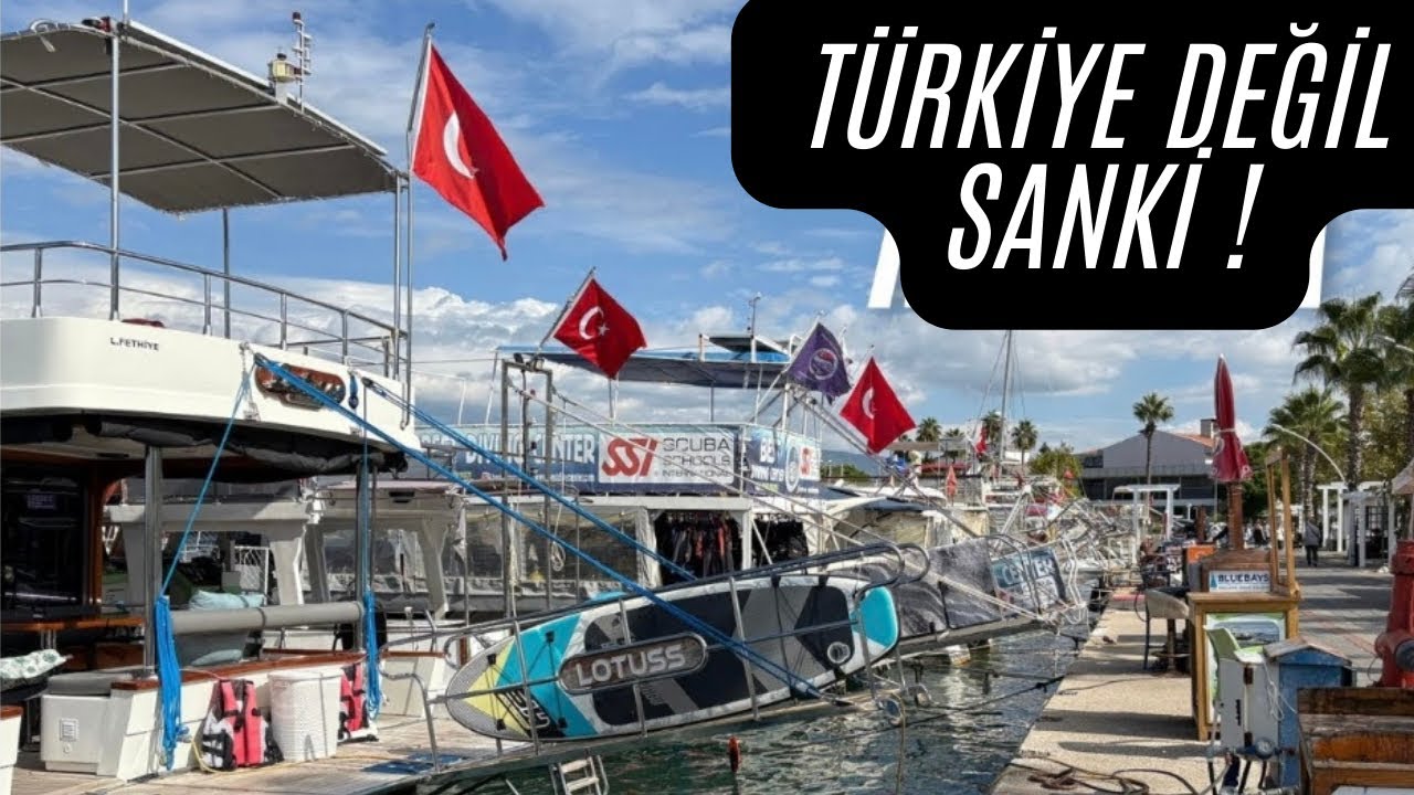 Fethiye’de turistlerin bile kaçırdığı yer …Marina Gezisi / Yat Limanı / Sahil Yürüyüşü / Muğla🇹🇷🇹🇷 