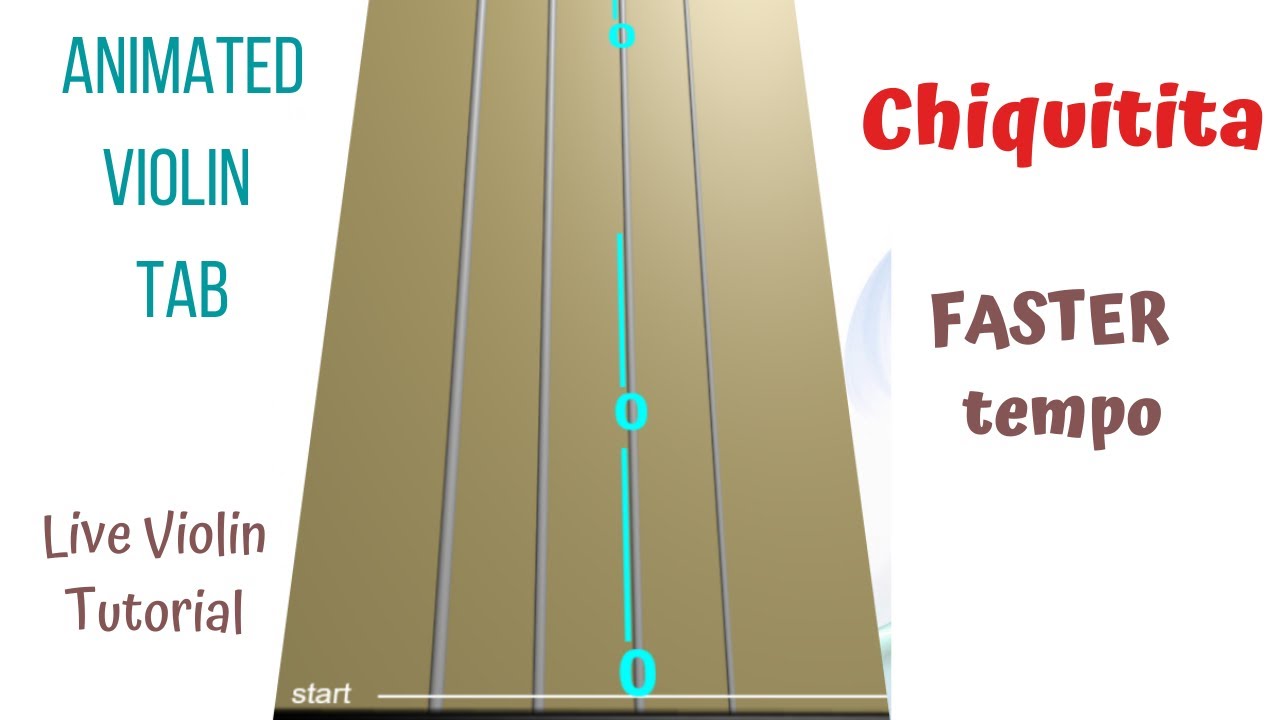 CHIQUITITA 🌸 by ABBA | LIVE Violin Tutorial | ANIMATED VIOLIN TAB | Verse • Chorus • Outro |  FASTER