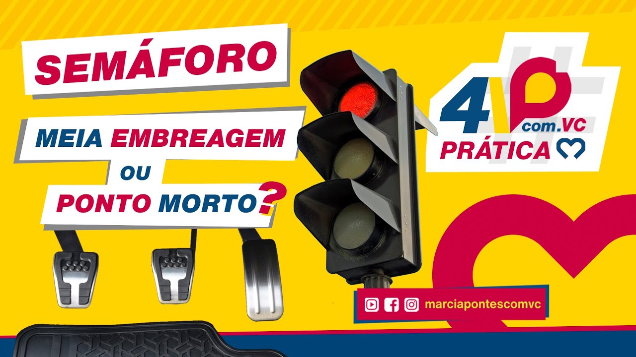Semáforo: meia embreagem ou ponto morto?