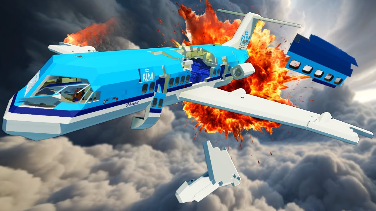 Plane DISINTEGRATES After Takeoff in Stormworks Multiplayer!