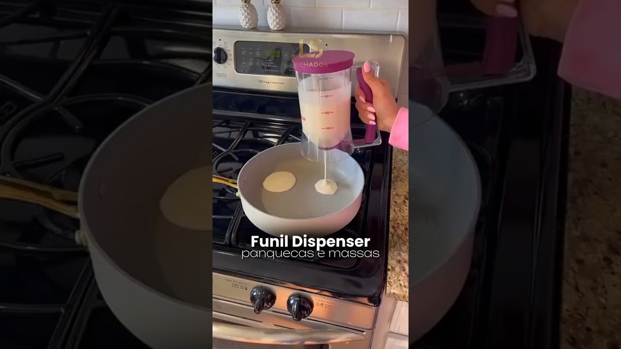 Funil Dispenser panquecas e massas na Shopee. link na descrição do canal. 