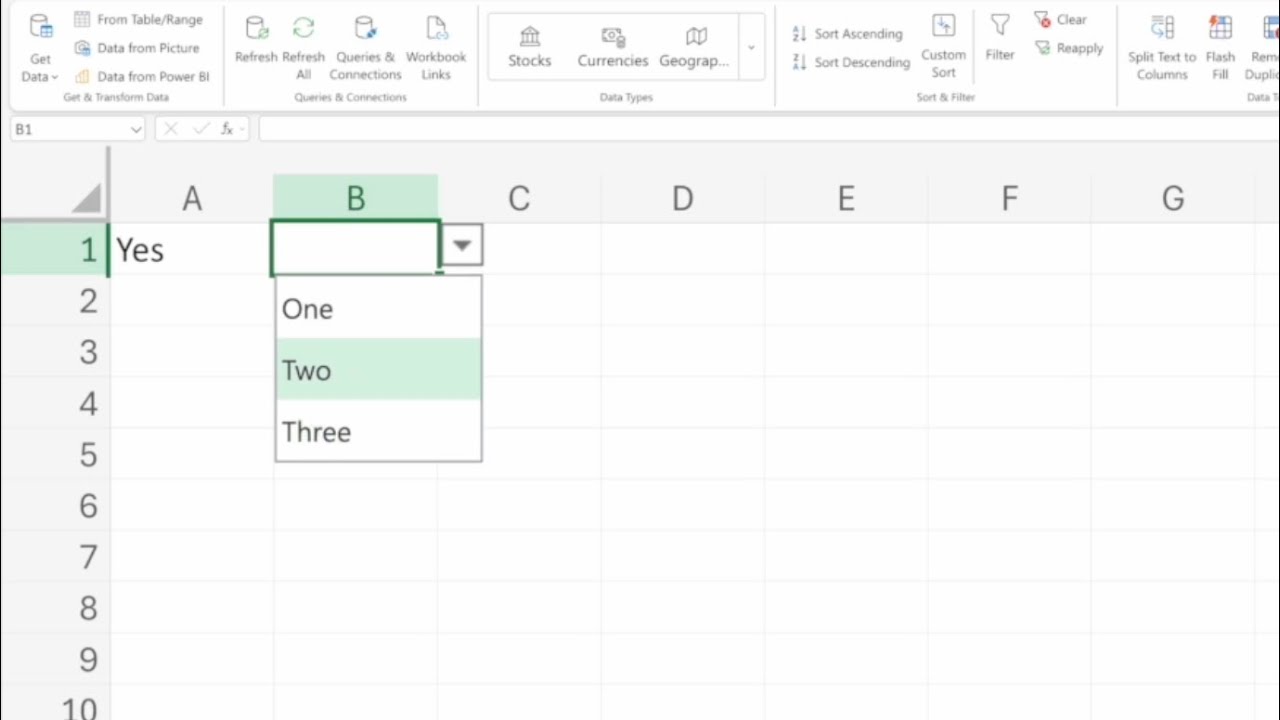 How To Create a Dropdown Selection On Excel!
