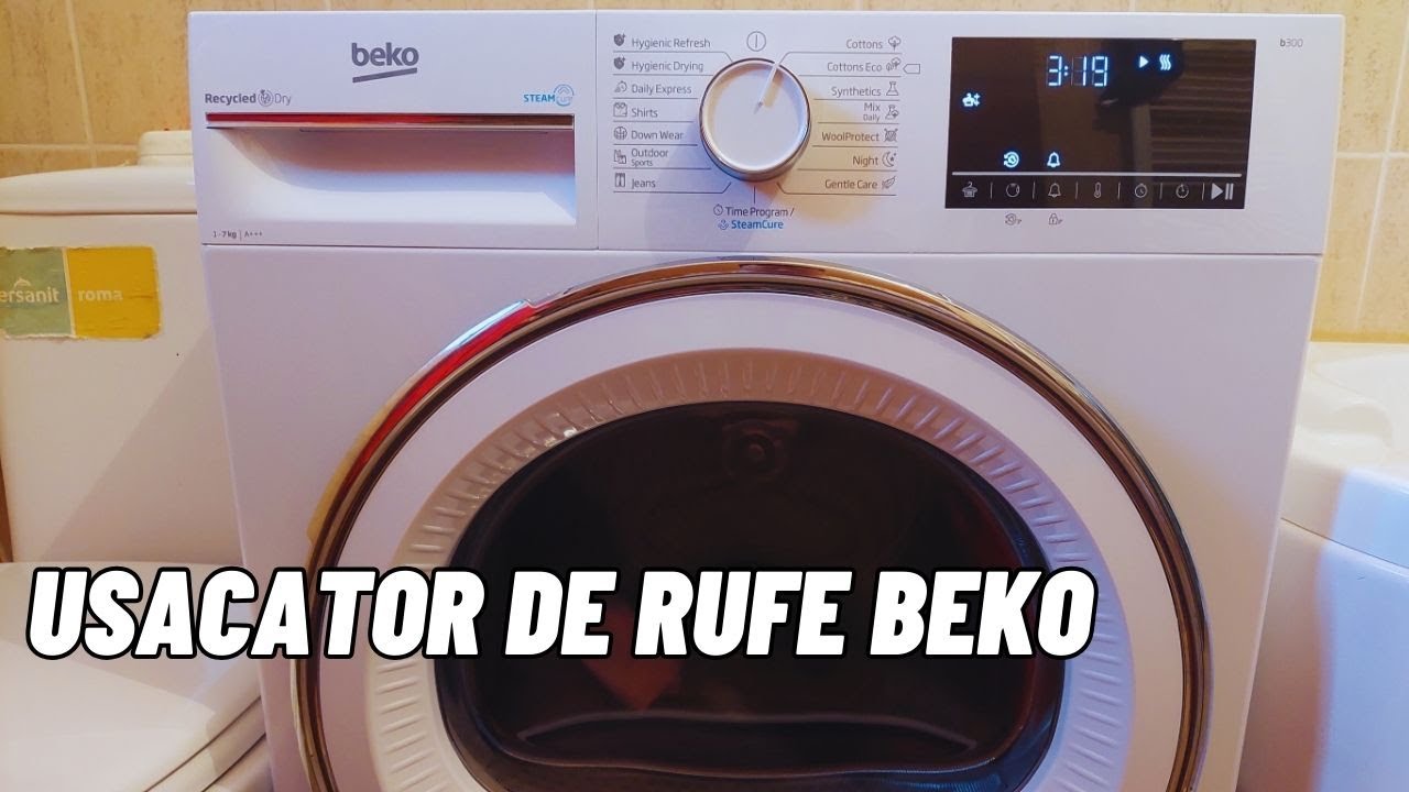 Uscatorul de rufe BEKO B3T41242 clasa A+++. Cum functioneaza?