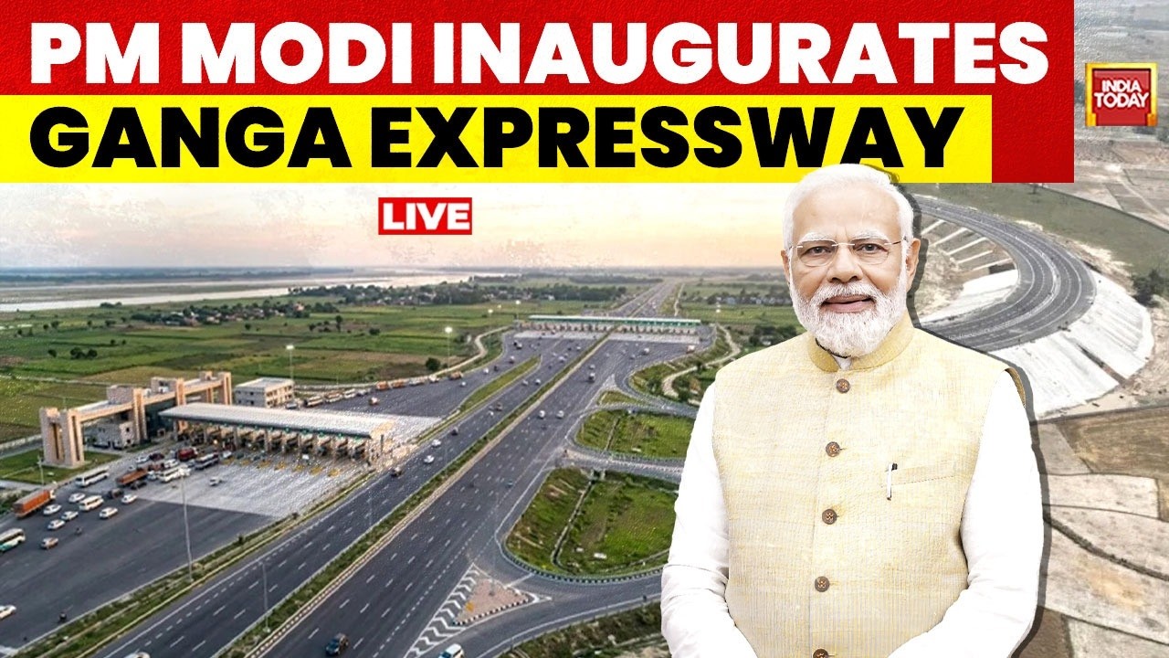 PM Modi LIVE: PM Modi Live News | PM Modi Inaugurates The Ganga Expressway In Hardoi | India Today