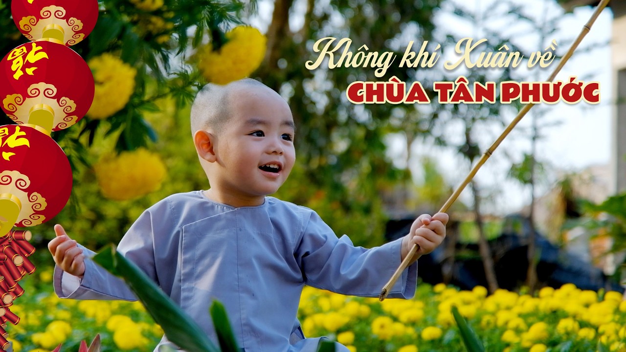 Không khí Xuân về chùa Tân Phước