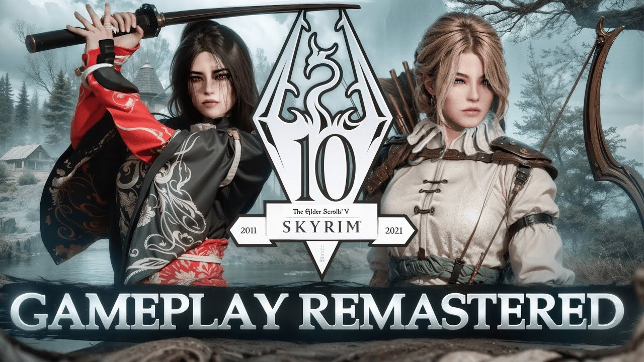 РЕМАСТЕРИНГ геймплея Skyrim с 20 модами! | Лучшие моды Skyrim 2025 года