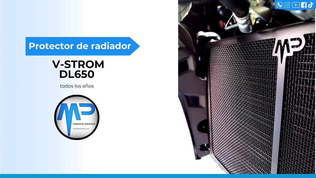 Tutorial instalación Protector de Radiador Suzuki V-Strom DL650 MotoPERIMETRO