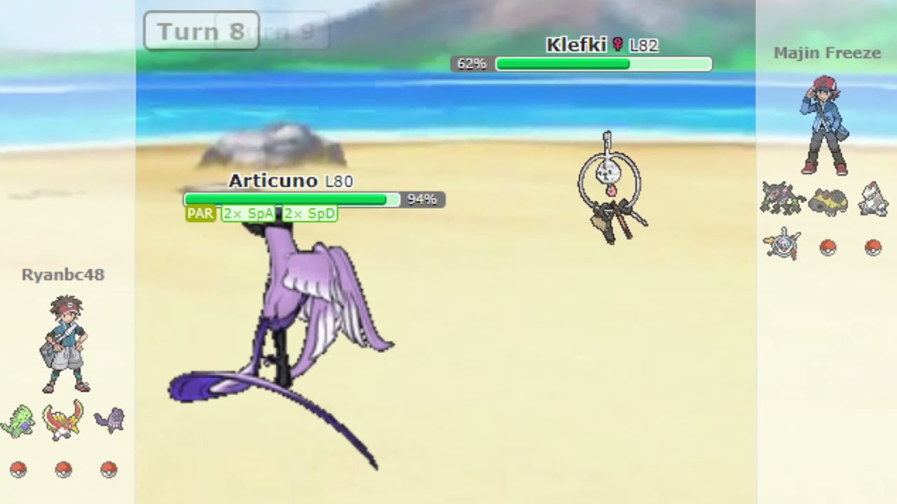 Watch my Paralyzed Galarian Articuno フリーザー beat up the opponent Pok&eacute;mon team - ポケモン battle