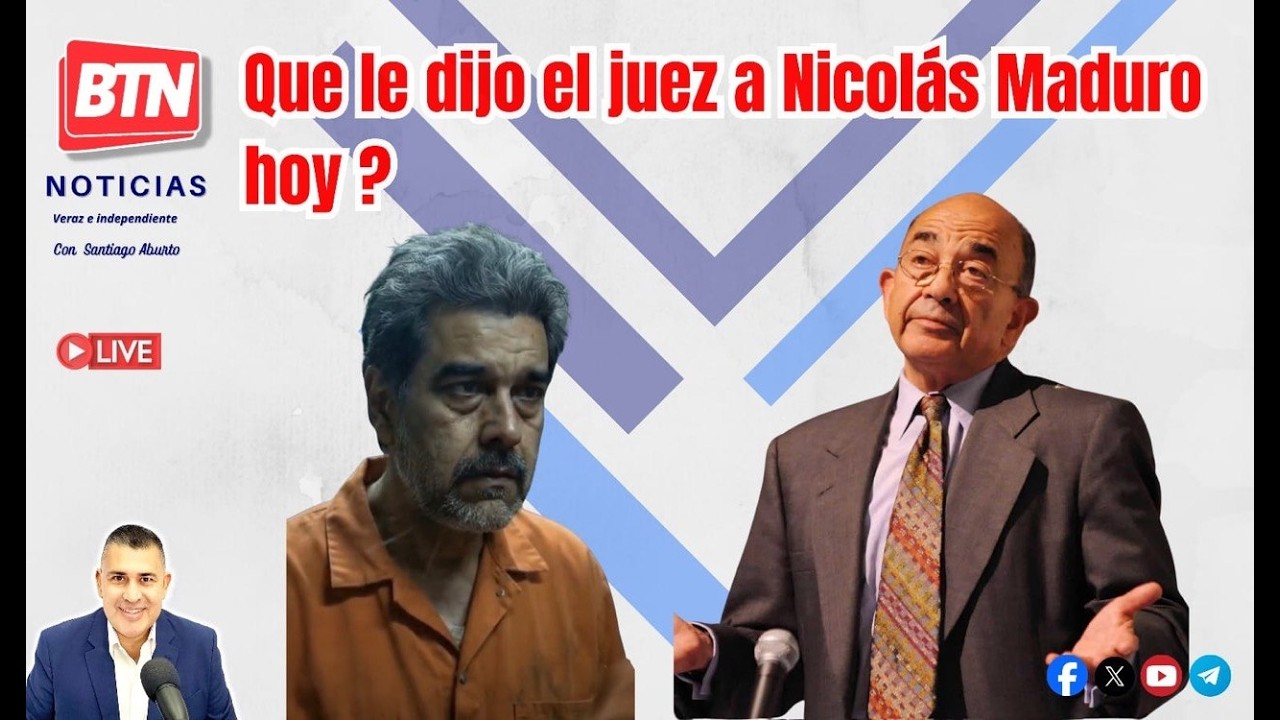 En Vivo: Que le dijo el juez a Nicol&aacute;s Maduro hoy?