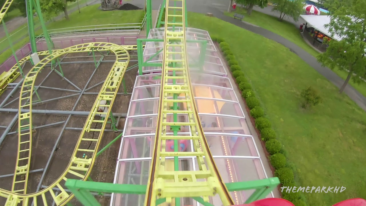 4K Insane Spinning Wild Mouse Mounted POV at Beech Bend Amusement Park