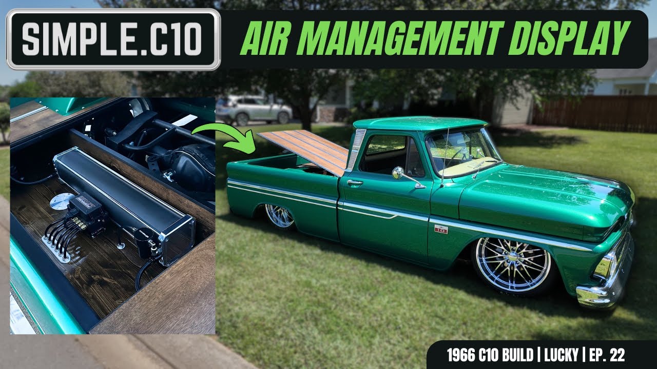 DIY Air Ride Management Display for Raised Bed Floor | Bagged 1966 Chevrolet C10 named Lucky