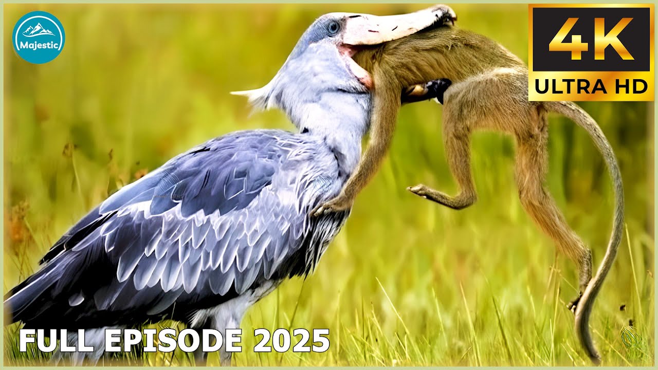 Epic Bird Battles: SHOEBILL STORK - The Jurassic Hunter of the Skies | Animal Documentary