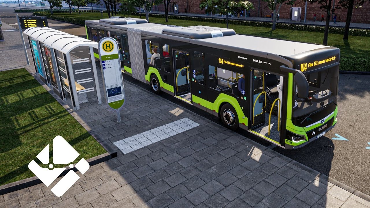 Line 104 - MAN New Lions City | City Transport Simulator: Bus | Logitech G29 - Gameplay