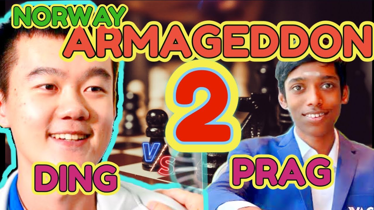 Ding Liren vs praggnanandhaa Armageddon Norway Chess 2024