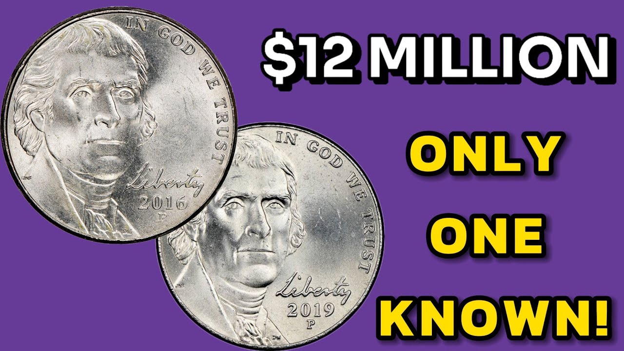 2016 P & 2019 P Jefferson Nickel &ndash; Rare Errors & Big Money Value