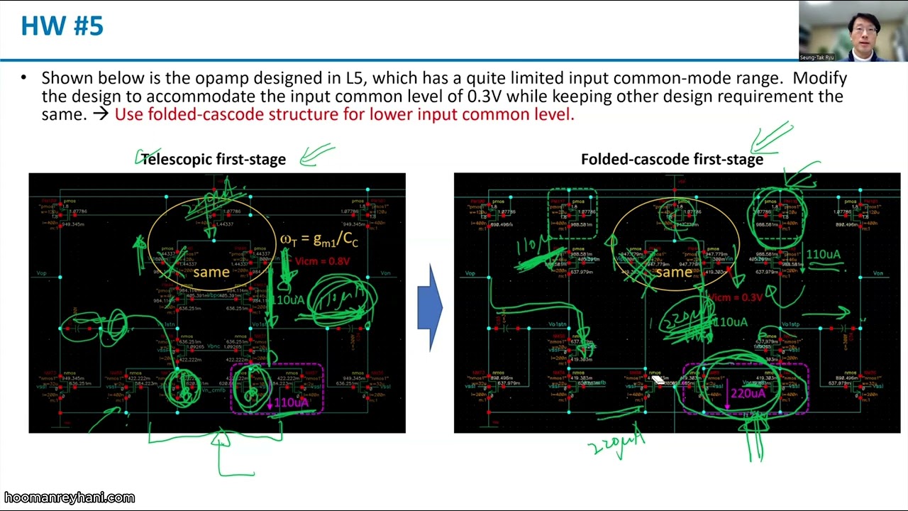 HW #5 - “Analog IC Design” Online Course (2026) - Prof. Seung-Tak Ryu (KAIST)