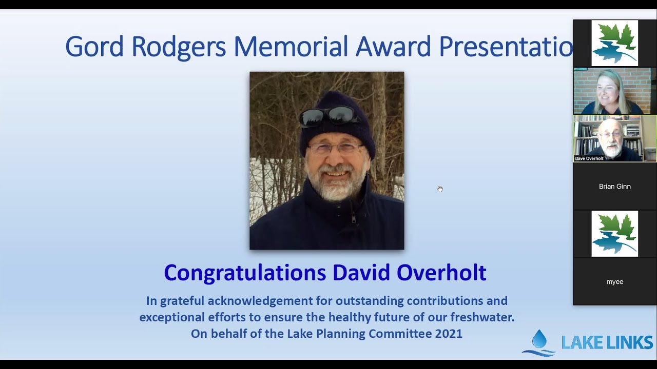 Lake Links 2021 - Gord Rodgers Memorial Award presentation, and #BeWakeAware video